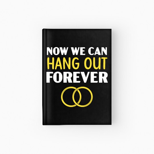 Bride And Groom Wedding Day Marriage Just Married Hardcover Journal