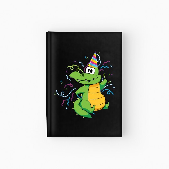 Alligator Party Reptile Animal Crocodile Hardcover Journal