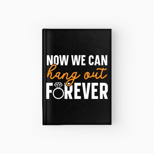 Bride And Groom Wedding Day Marriage Just Married Hardcover Journal