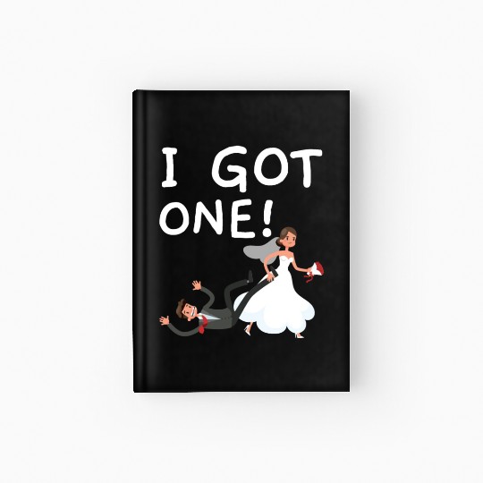 Bride And Groom Wedding Day Marriage Just Married Hardcover Journal