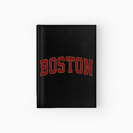 Boston Massachusetts Ma Athletic Sports Hardcover Journal