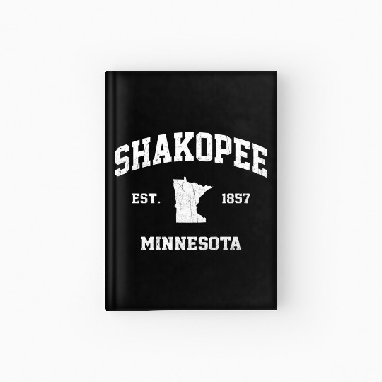 Shakopee Minnesota Mn State Athletic Style Hardcover Journal