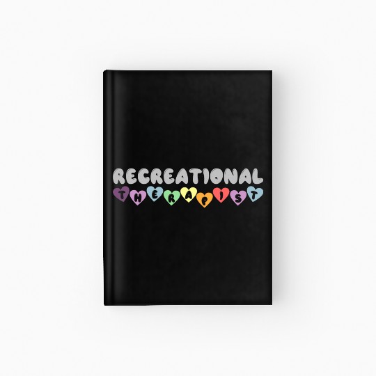 Recreational Therapy Pastel Hearts Recreation Hardcover Journal