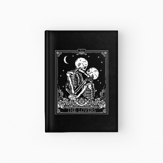 The Tarot Card Astrology Goth Halloween Hardcover Journal