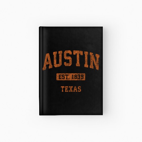 Austin Texas Tx Athletic Sports Hardcover Journal