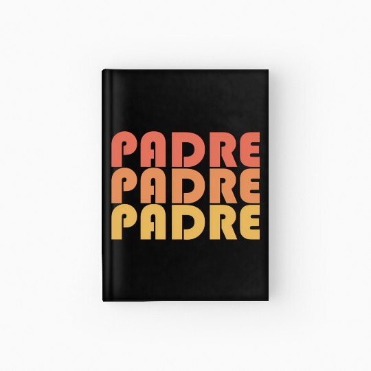Padre Typography 1970S Hardcover Journal