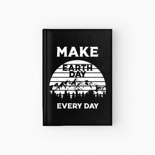 Earth Day Everyday Green Earth Hardcover Journal