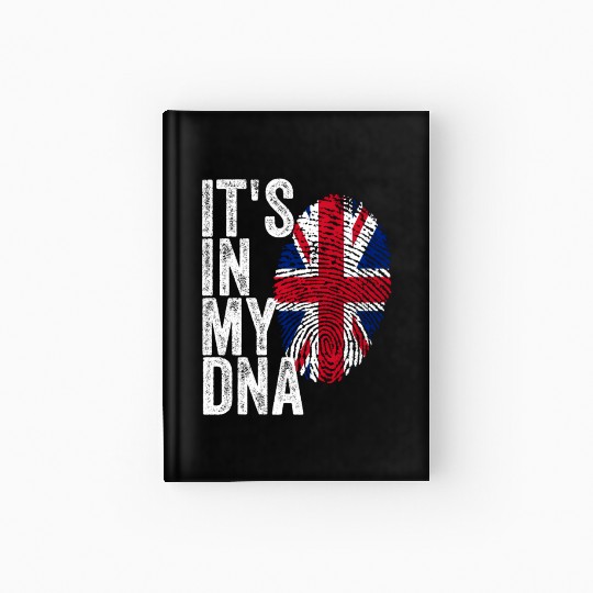 It'S In My Dna Uk Union Jack England Flag Eu Hardcover Journal