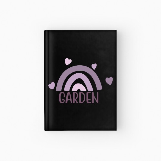 Garden Quotes With Rainbow Design Hardcover Journal
