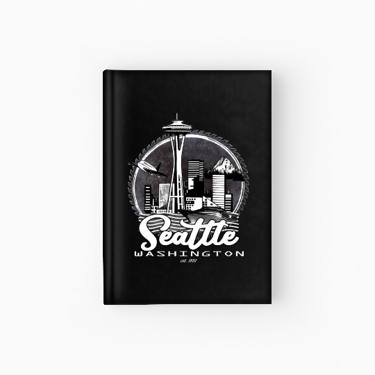 Seattle Pacific Northwest Emerald City Hardcover Journal