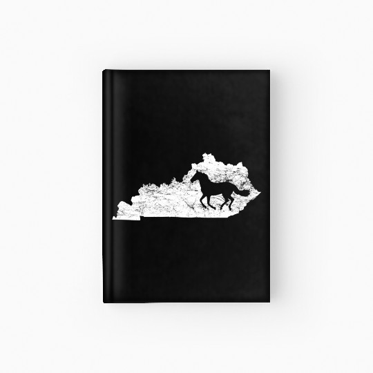 Kentucky Map Horse Kentucky Hardcover Journal