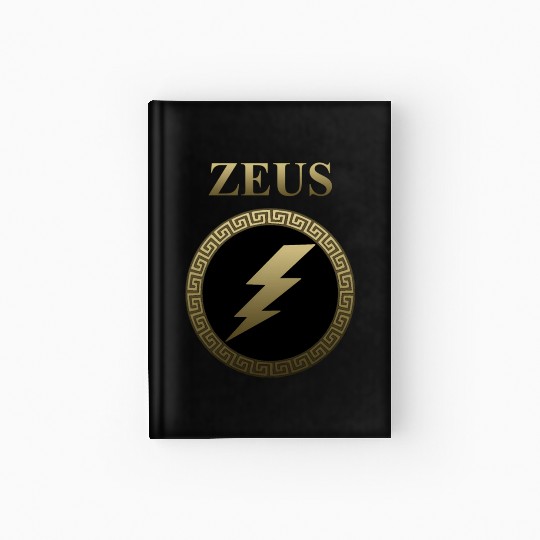 Zeus Ancient Greek God Thunderbolt Hardcover Journal