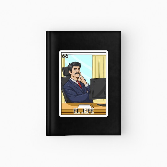 El Jefe The Boss Card Mecan Lottery The Chief Hardcover Journal
