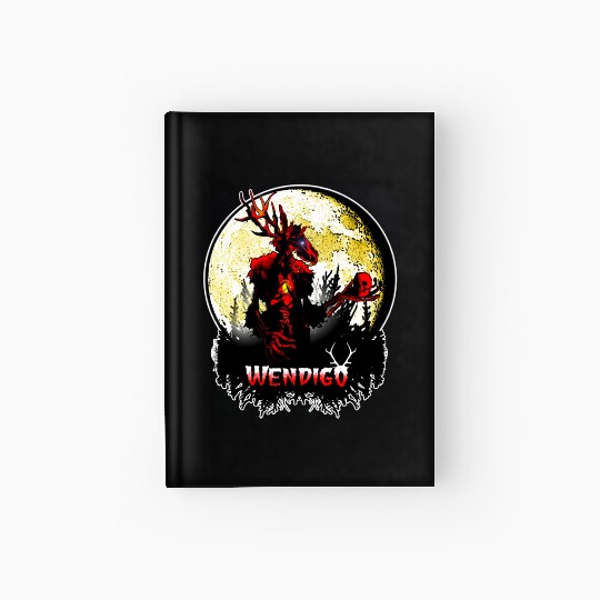 Wendigo New Monster inwalker Cryptid Evil Hardcover Journal