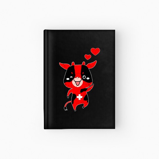 Switzerland Swiss Cow Hardcover Journal