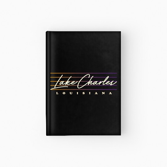 Lake Charles Louisiana Style Hardcover Journal