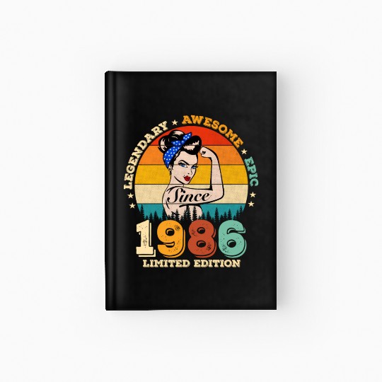 36 Legendary Since 1986 Awesome 36Th Hardcover Journal