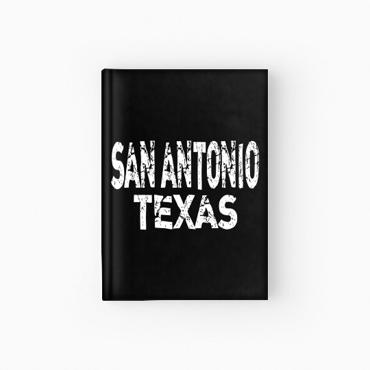 San Antonio Texas Distressed Hardcover Journal