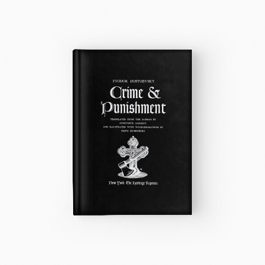 Crime And Punishment Fyodor Dostoevy Title Page Hardcover Journal