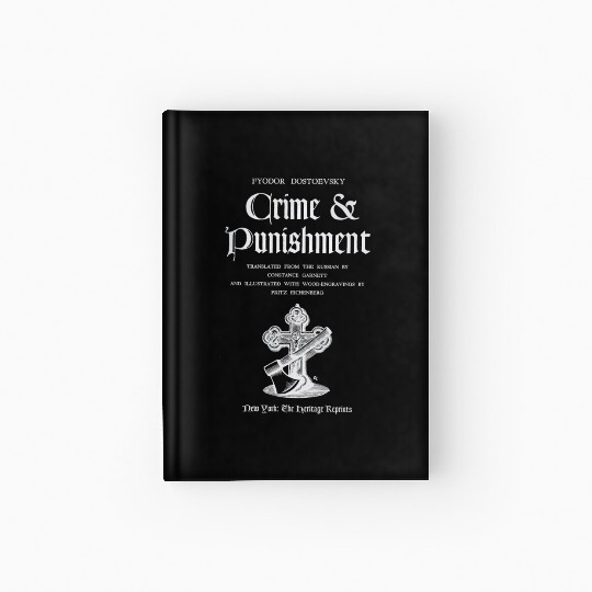 Crime And Punishment Fyodor Dostoevy Title Page Hardcover Journal