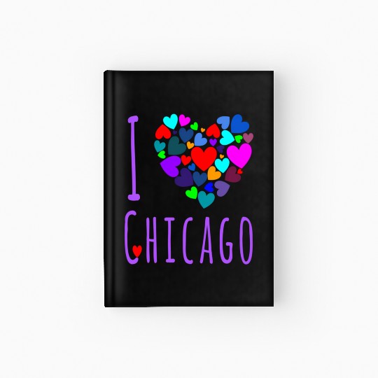 I Love Chicago Heart City Of Chicago Hardcover Journal
