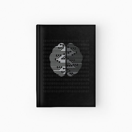 Computer Circuit Digital Brain Ai Neural Network Hardcover Journal