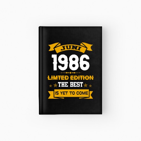 June 1986 Birthday Surprise Hardcover Journal