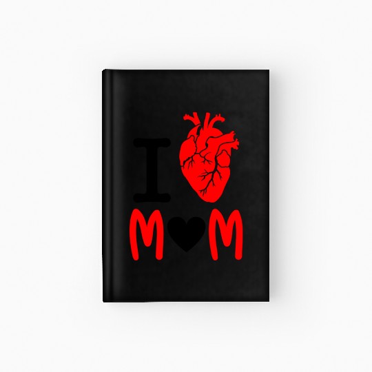 i love mom Hardcover Journal
