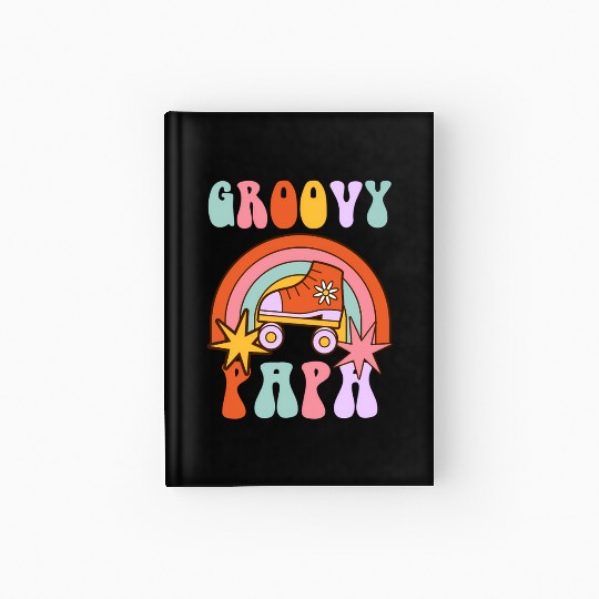 Groovy Papa Baby Shower Family Fathers Day Hardcover Journal