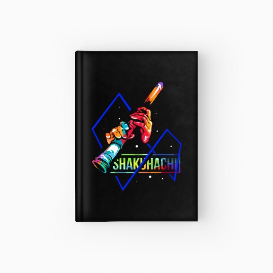 Colorful Shakuhachi Japanese Bamboo Flute Hardcover Journal