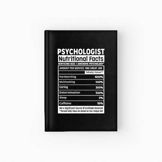 Funny Psychology Squad Team Psychologist Nutrition Hardcover Journal
