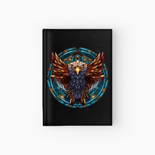 Stained Glass Eagle (2 of 4) Hardcover Journal