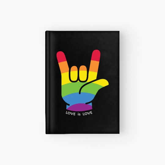 Love is Love Gift Ideas for LGBTQIA+ Pride Month Hardcover Journal