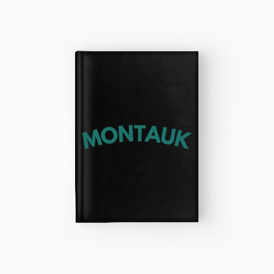 Montauk New York Vintage College Style (Green) Hardcover Journal
