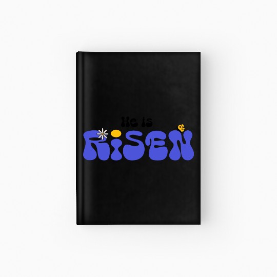 He Is Risen Groovy Christian Easter Hardcover Journal