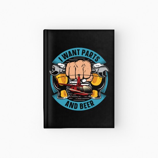 Helicopter Pilot Beer Helicopter Mechanic Hardcover Journal