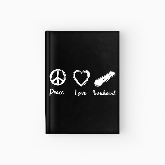 Snowboarding Love Hardcover Journal