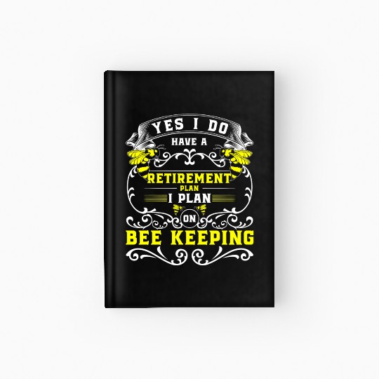 Beekeeper Flowers Cute Animal Protection Hardcover Journal