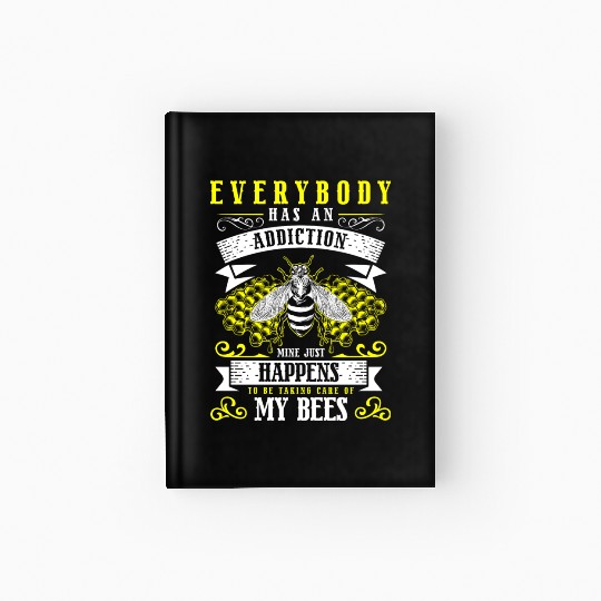 Honey Honey Bee Nature Wasp Hardcover Journal