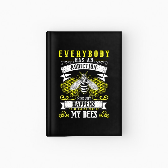 Honey Honey Bee Nature Wasp Hardcover Journal