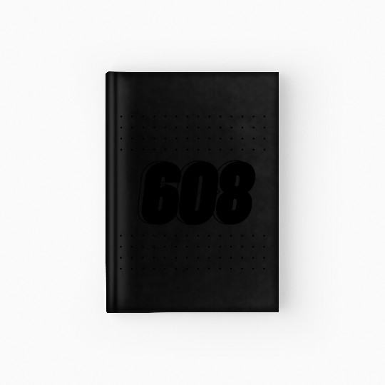 608 Area code Wisconsin Hardcover Journal