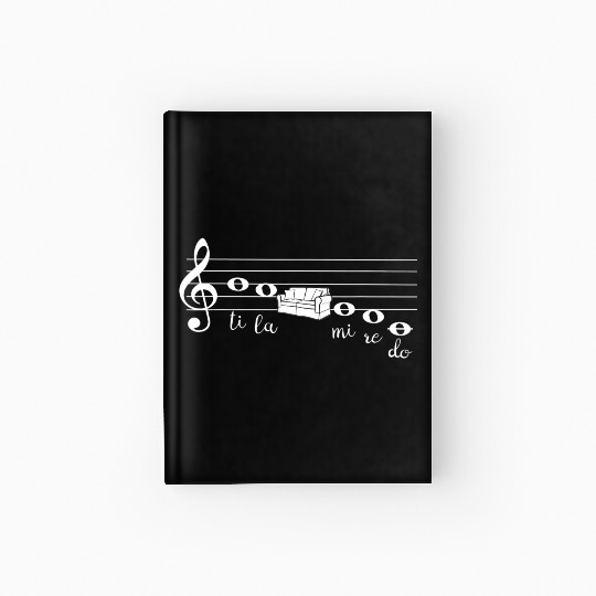 Funny Music Orchestra Choir Hardcover Journal