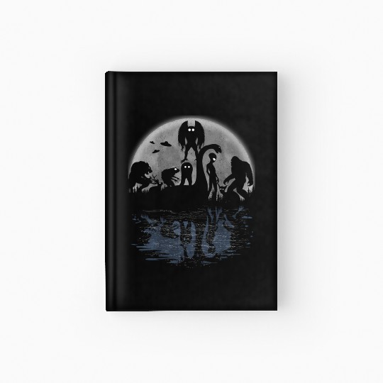Bigfoot Loch Ness Monster Moth And Aliens Cryptid Hardcover Journal