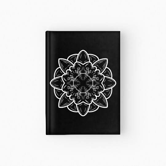 Flower,Mindfulness,Yoga,Breath,Balance,Meditation, Hardcover Journal