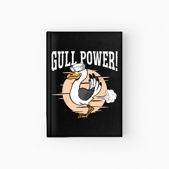 Gull Power Whirer Bird Seabird Seagull Hardcover Journal