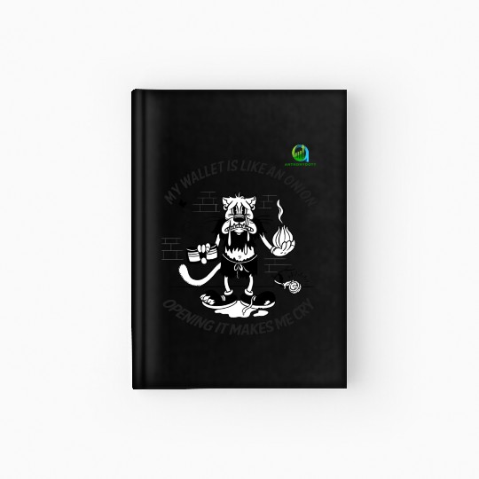 Crying Onion Wallet Humor Hardcover Journal