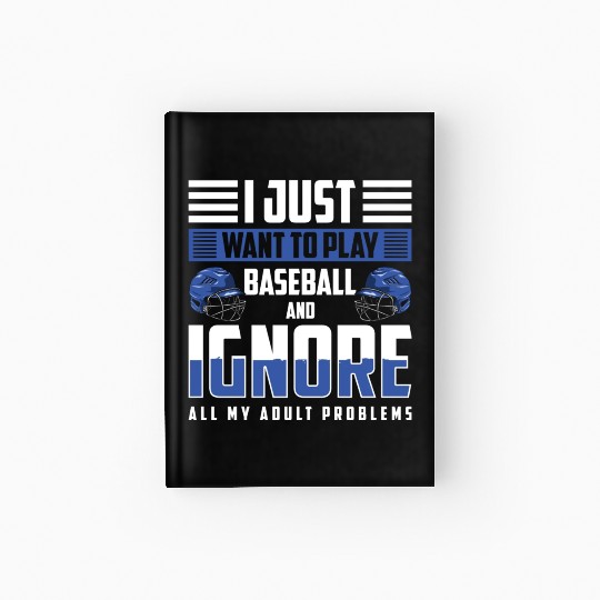 Baseball Pitcher America Baseballer Hardcover Journal