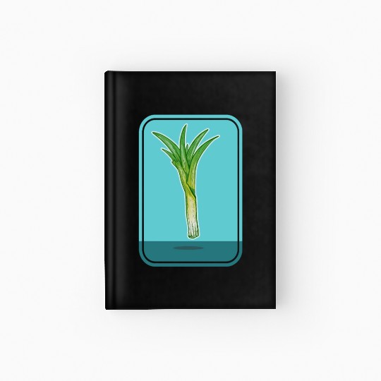 Leek Vegetable Plant Hardcover Journal