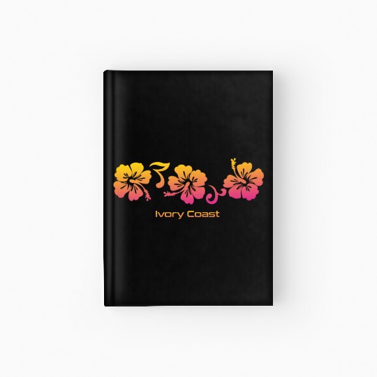 Ivory Coast Africa Cote D'ivoire Hibiscus Hardcover Journal