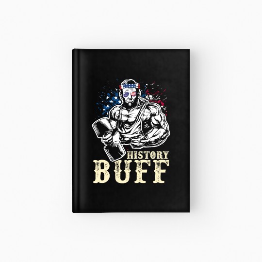 History Buff Independence Day Lincoln Patriot USA Hardcover Journal